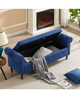 Slickblue Multifunctional Sofa Stool for Versatile Seating and Convenient Storage