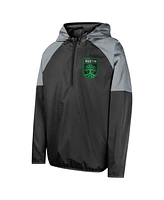 Outerstuff Big Boys and Girls Black Austin Fc Unstoppable 1/2-Zip Hoodie Jacket