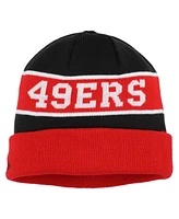 New Era Men's Scarlet San Francisco 49ers Reverse Cuffed Knit Hat