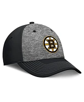 Fanatics Men's Gray/Black Boston Bruins Fundamental Top Shelf 2-Tone Flex Hat