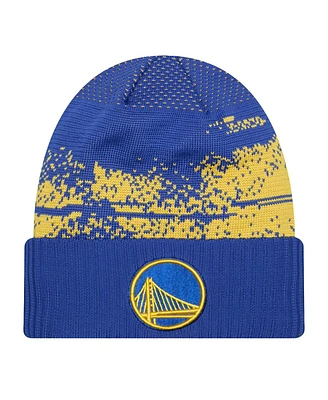 New Era Men's Royal Golden State Warriors Tip-Off Cuffed Knit Hat