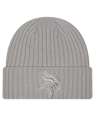 New Era Big Boys and Girls Gray Minnesota Vikings Color Pack Cuffed Knit Hat