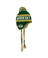 Outerstuff Preschool Green Green Bay Packers Jacquard Tassel Knit Hat with Pom