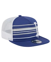 New Era Men's Royal Los Angeles Dodgers 9FIFTY A-Frame Trucker Snapback Hat