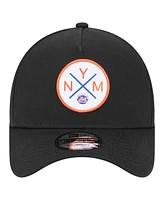 New Era Men's Black New York Mets 9FORTY A-Frame Adjustable Hat