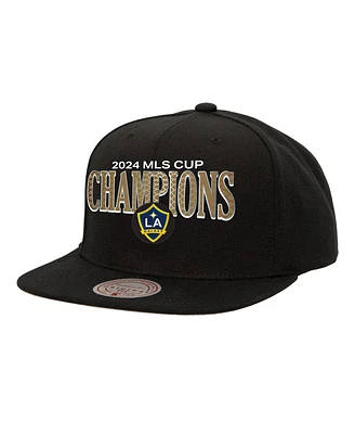 Mitchell & Ness Men's and Women's Black La Galaxy 2024 Mls Cup Champions Locker Room Snapback Hat