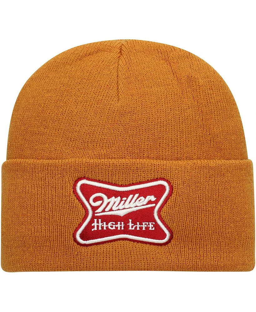 American Needle Men's Brown Miller High Life Cuffed Knit Hat