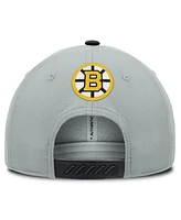 Fanatics Men's Black Boston Bruins 2024 100th Anniversary Adjustable Hat