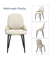 Dyhome Faux Leather Upholstered Dining Chairs