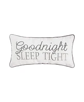 C&F Home 12" x 24" Goodnight Sleep Tight Embroidered Cotton Decorative Accent Throw Pillow