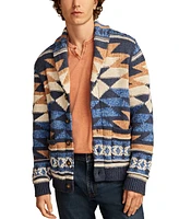 Lucky Brand Men's Southwestern Printed Cardigan Sweater