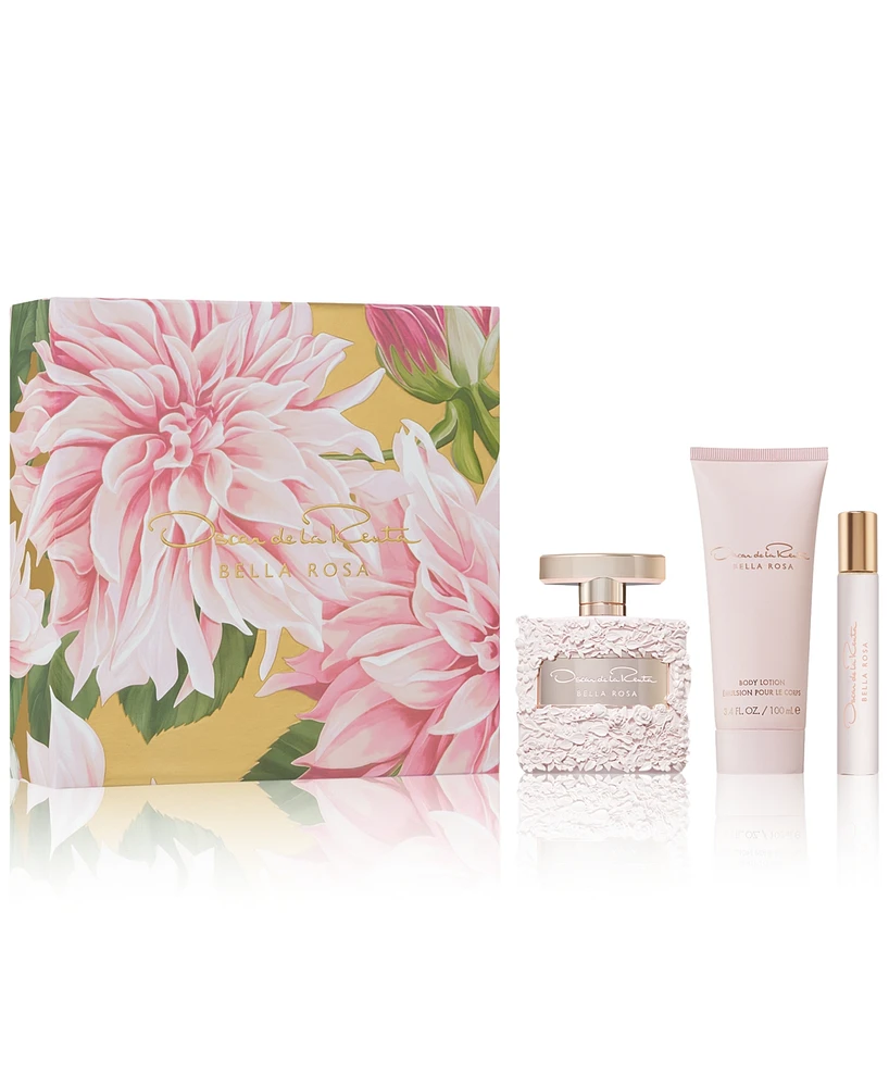 Oscar de la Renta 3-Pc. Bella Rosa Eau de Parfum Gift Set