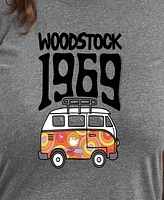 Hybrid Apparel Plus Woodstock 1969 Graphic Pullover T-shirt