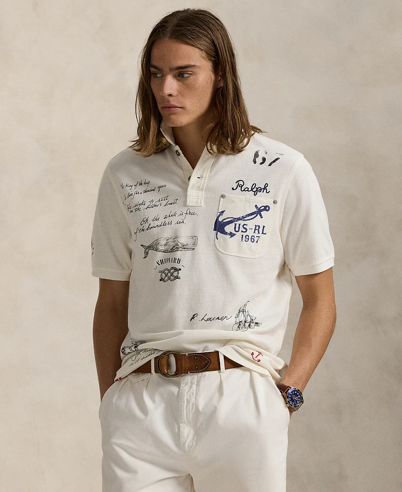 Polo Ralph Lauren Men's Classic-Fit Mesh Graphic Shirt