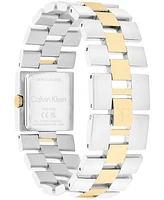 Calvin Klein Women's Ck Meridian Two-Tone Stainless Steel Bracelet Watch, 22mm