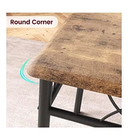 gaomon Dining Table and Chairs Set, Rectangular Dining Table and Chairs for 4 for Kitchen, Dining Room, Apartment, Dinette