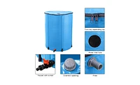 Slickblue Compact Folding Rain Barrel Water Collector for Efficient and Space-Saving Water Harvesting