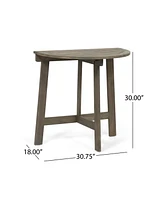 Lovmor Half-round Bistro Table, Grey