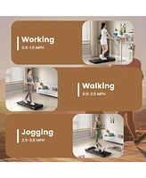 Walking Pad 2.5HP Under Desk Treadmill with Remote Control App-Enabled for Home