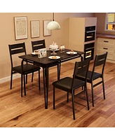 gaomon Dining Table for 4, Small Table and Chairs Set of 4, Square Dinette Set for 4, Dinner Table Set