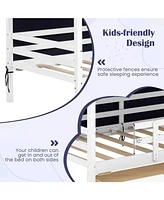 Twin House Bed for Kids with Tent and 2 Storage Drawers