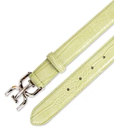Sam Edelman Double-e Plaque High Shine Patent Leather Belt