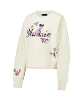 Freeze Max Women's Cream Disney Minnie Garden Oversized Pullover Sweatshirt