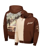 Reason Men's and Women's Cream/Brown Dodge Hellcat Raise Hell Full-Zip Hoodie