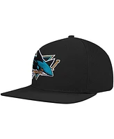 Pro Standard Men's Black San Jose Sharks Core Classic Logo Snapback Hat