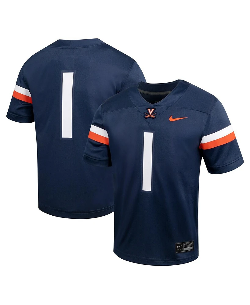 Nike Big Boys and Girls 1 Navy Virginia Cavaliers Untouchable Football Jersey