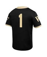 Nike Big Boys and Girls 1 Black Wake Forest Demon Deacons Untouchable Football Jersey