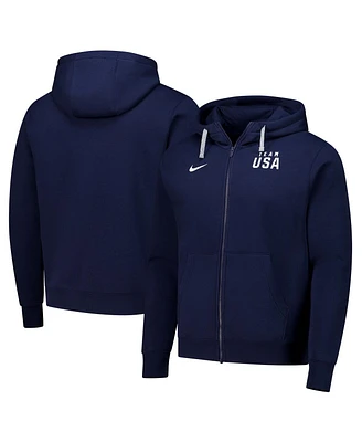 Nike Men's Navy Team Usa Club Full-Zip Hoodie Jacket