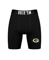 Rock 'Em Men's Green Bay Packers Primary Crew Socks Boxer Briefs Combo Pack