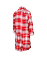 Concepts Sport Women's Red/White Kansas City Chiefs Ashford Plaid Knit Nightshirt