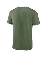 Fanatics Men's Olive Miami Hurricanes Oht Military Appreciation Stencil T-Shirt