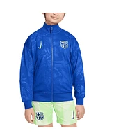 Nike Big Boys and Girls Royal Barcelona 2024/25 Third Academy Pro Anthem Full Zip Jacket