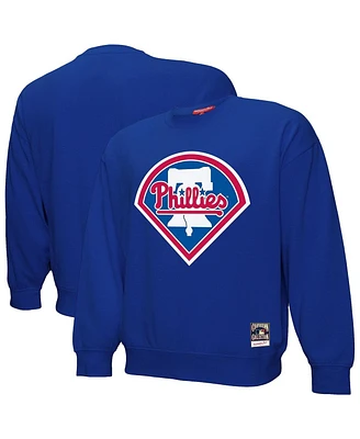 Mitchell & Ness Men's Royal Philadelphia Phillies Basic Logo Pullover Sweatshirt