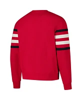 '47 Men's Scarlet Ohio State Buckeyes Coaches Collection Pullover Sweatshirt