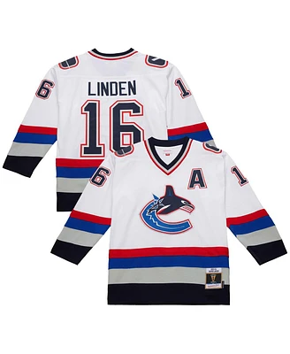 Mitchell & Ness Men's Trevor Linden White Vancouver Canucks 2003-04 Power Play Jersey