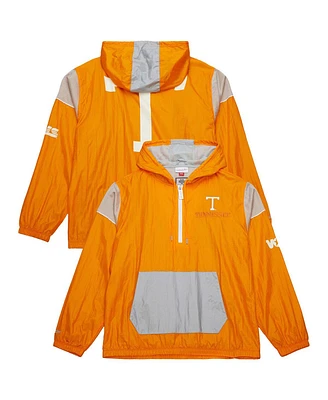 Mitchell & Ness Men's Tennessee Orange Volunteers Anorak Vintage Logo Half-Zip Hoodie Jacket