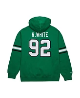 Mitchell & Ness Men's Reggie White Kelly Green Philadelphia Eagles Retired Player Name Number Pullover Hoodie