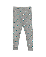 Outerstuff Preschool Heather Gray Miami Dolphins Long Sleeve T-Shirt and Pants Sleep Set