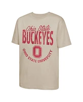 Outerstuff Big Boys and Girls Tan Ohio State Buckeyes News Flash T-Shirt