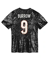 Outerstuff Women's Joe Burrow Black Cincinnati Bengals Player Name Number V-Neck Fashion Jersey