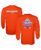 Blue 84 Men's Orange Clemson Tigers 2024 Acc Football Conference Champions Locker Room Long Sleeve T-Shirt