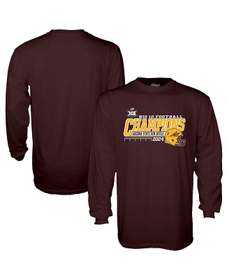 Blue 84 Men's Maroon Arizona State Sun Devils 2024 Big 12 Football Conference Champions Locker Room Long Sleeve T-Shirt