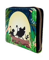 Loungefly The Lion King 30th Anniversary Hakuna Matata Silhouette Zip-Around Wallet