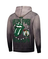 Sportiqe Men's and Women's Gray Rolling Stones x Boston Celtics Collab Pullover Hoodie