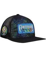 Lids Men's Black The Grateful Dead Dancing Bears Trucker Adjustable Hat