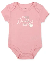 Baby Essentials Baby Girls 5-Pc. Daddy's Heart Bodysuits, Hat, & Socks Set